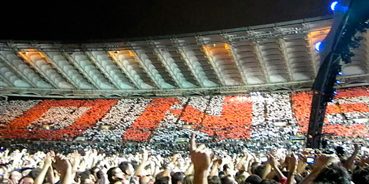Zucchetti, concerto U2 a Roma Zucchetti, concerto U2 a Roma