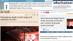 La event industry italiana protagonista sulla stampa generalista grazie alla seconda edizione degli Stati Generali degli Eventi